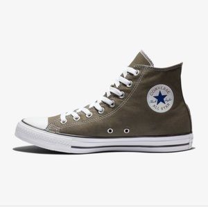 Grey high top converse